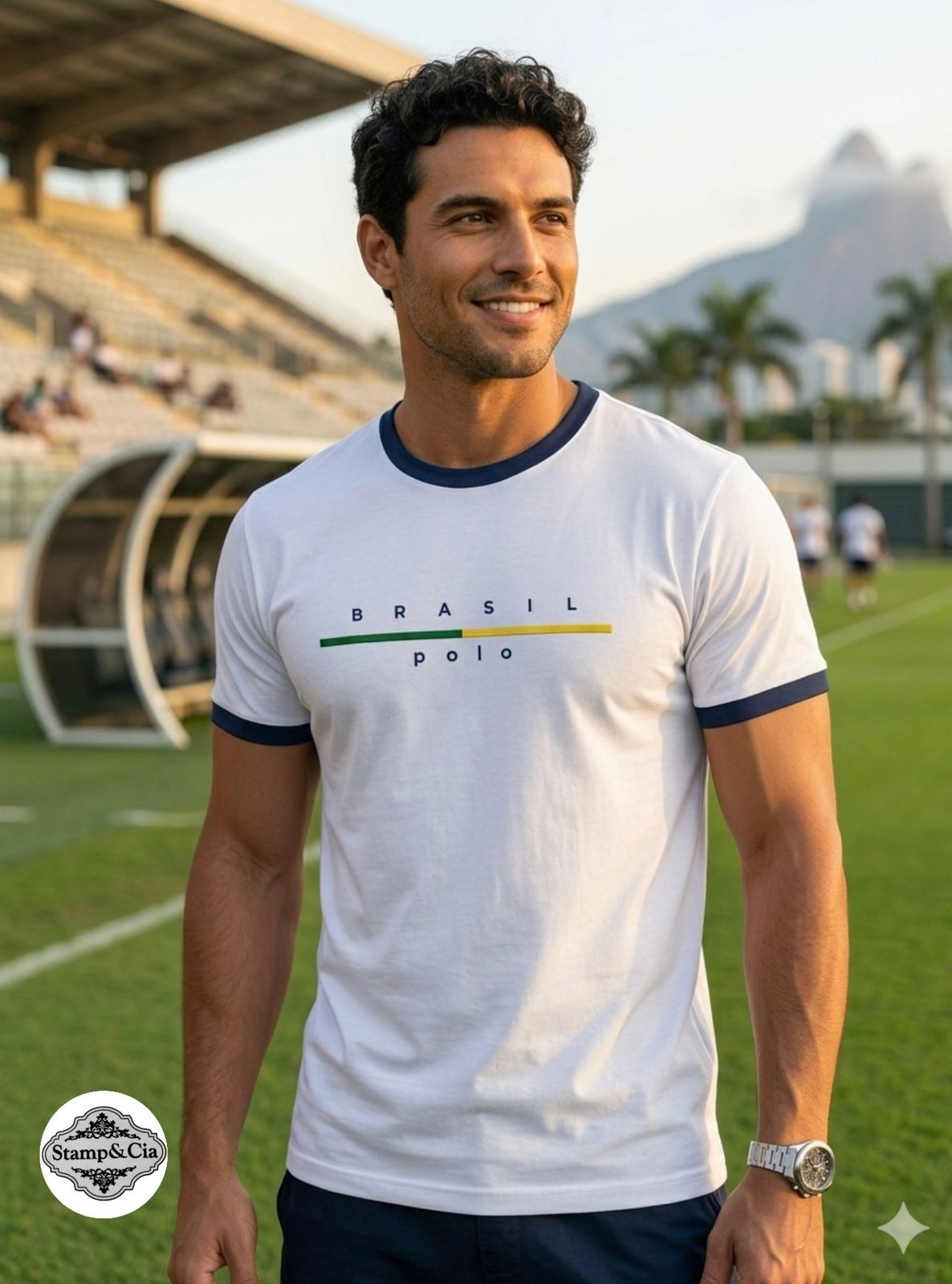 Camiseta Azul Clara Casual