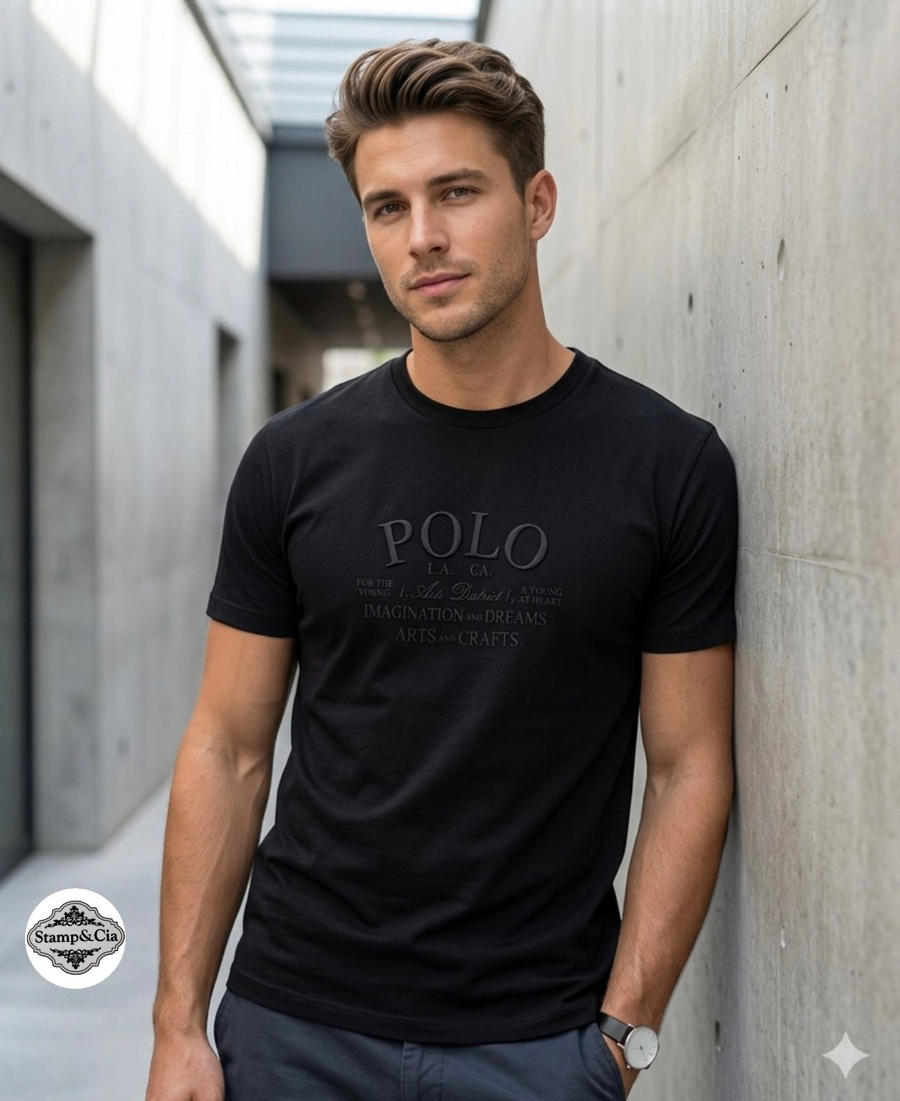 Camiseta Preta Polo