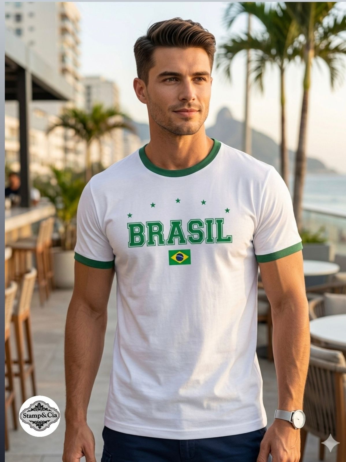 Camiseta Brasil Branca