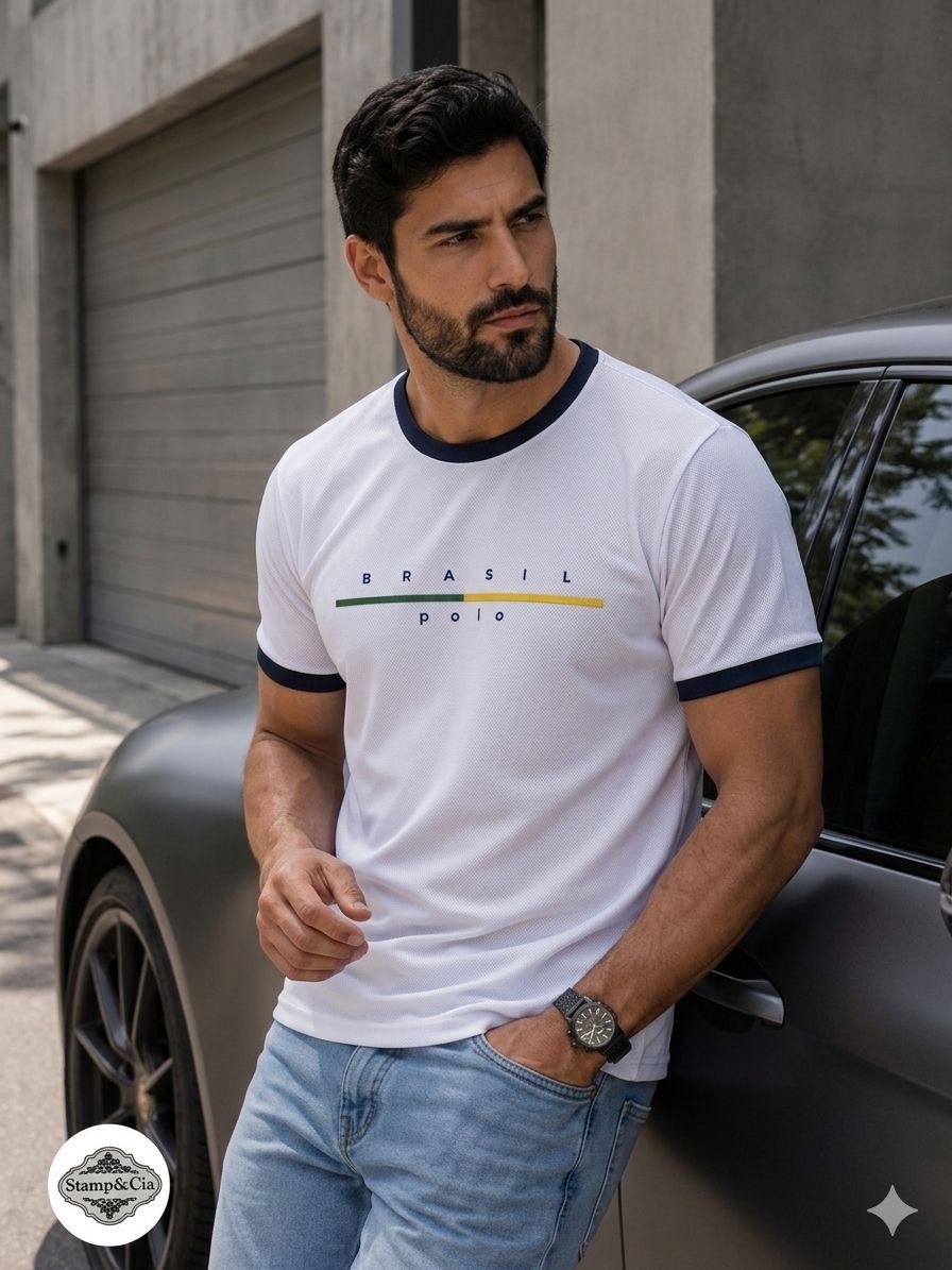 Camiseta Branca Casual