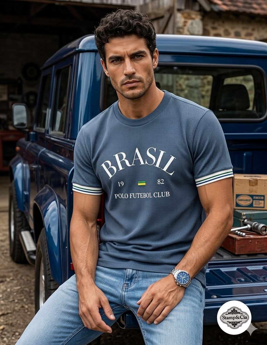 Camiseta Brasil Azul