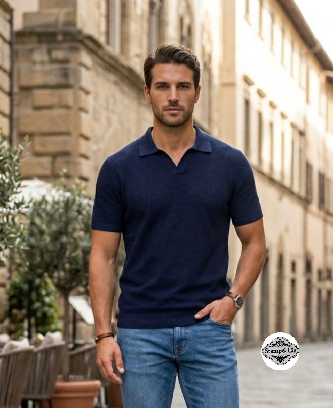 Polo Azul Marinho