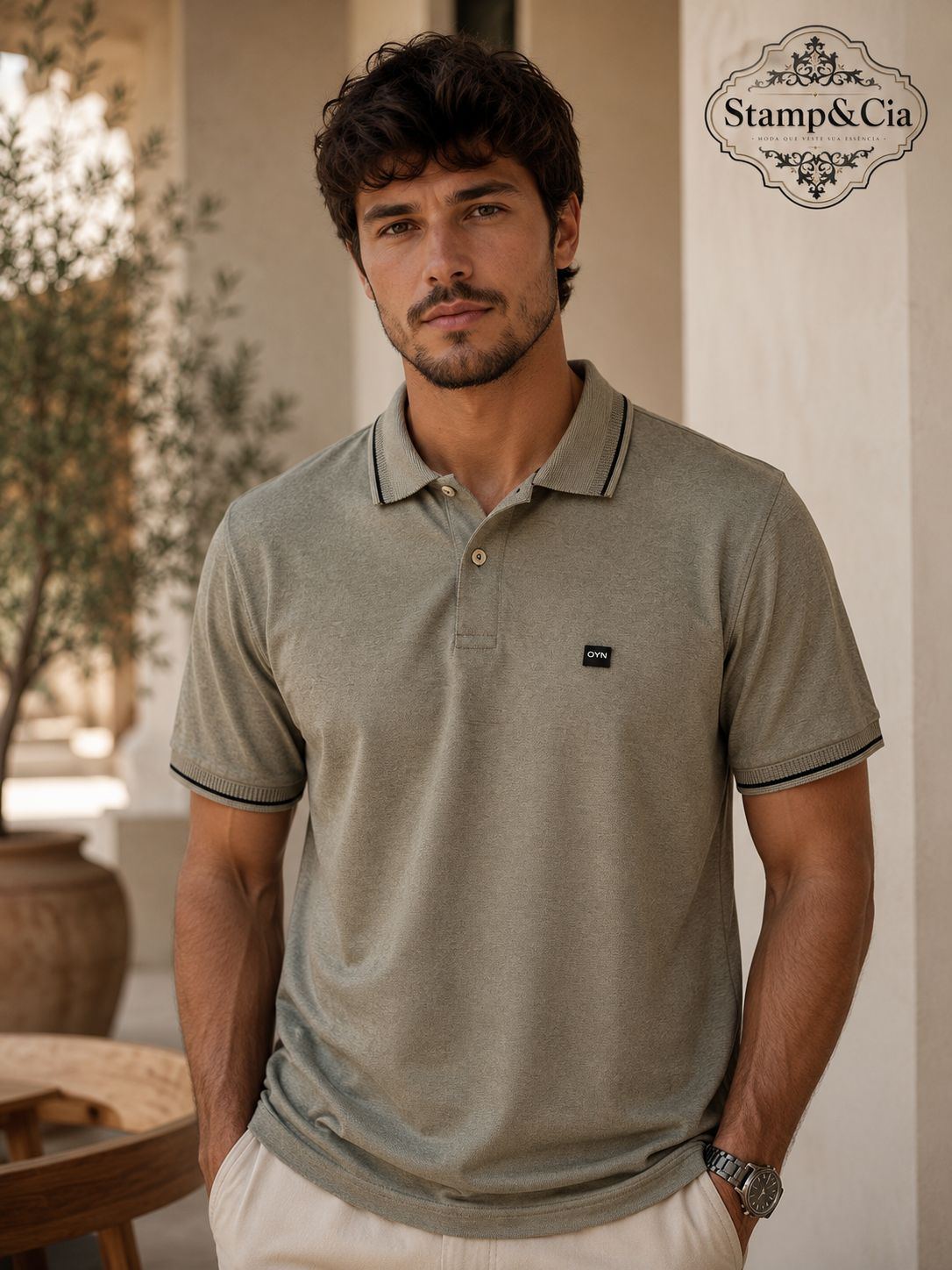 Polo Gola Aberta Verde